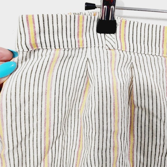 Wild Fable Ivory Double-Breasted Vertical Striped Linen Short Suit Plus Size XXL - Picture 16 of 16